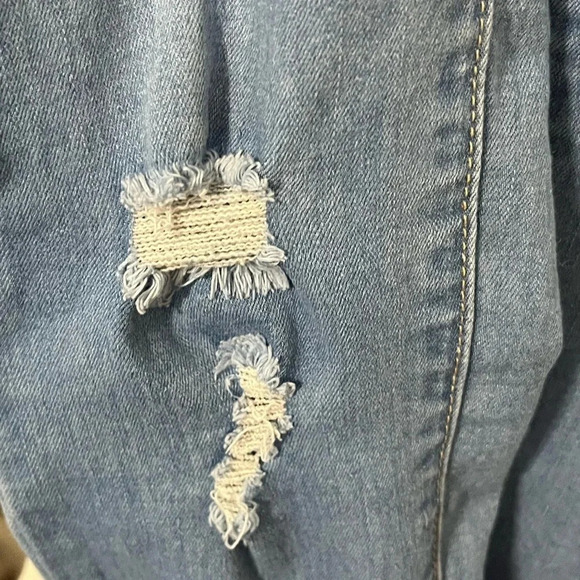 Blue Republic Womens Distressed Skinny Blue Jeans Size 17 RN 143247 - Picture 14 of 17